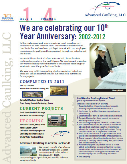 Winter 2012 Newsletter